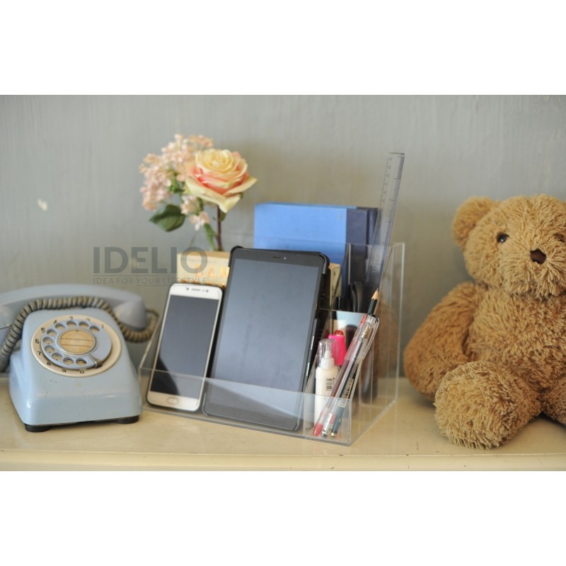 Tempat Alat Tulis Kantor Stationary Box Bahan Acrylic